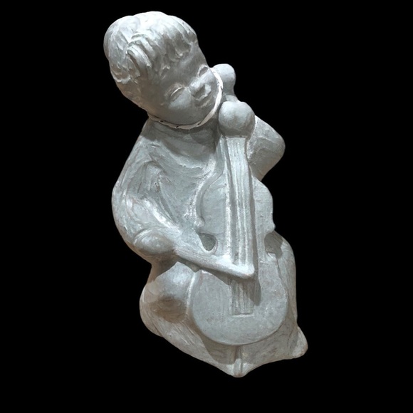 Isabel Bloom/ Vintage/Cherub Girl/signed not dated /sculpture/ concrete figurine - Picture 4 of 6